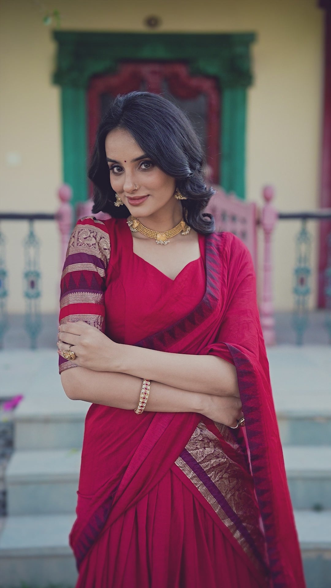 Pure Chanderi  Lehenga Choli