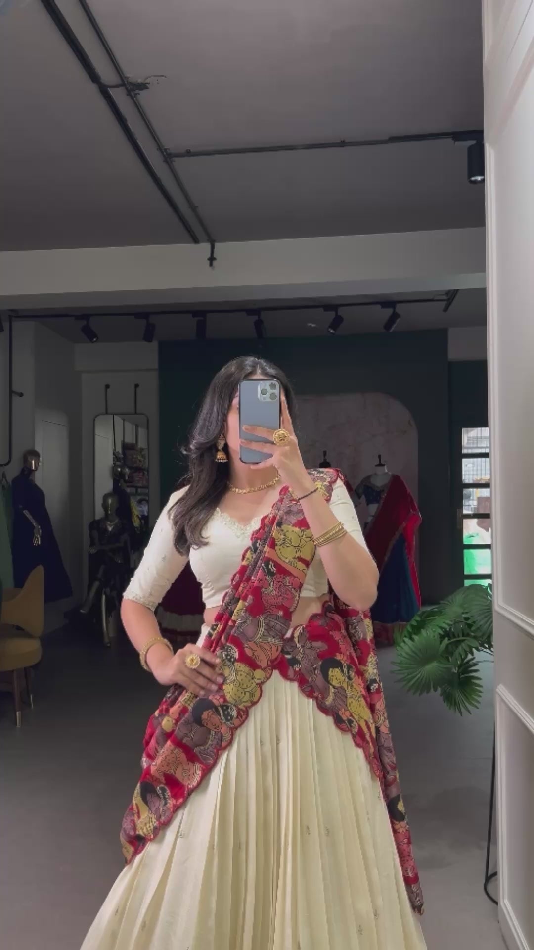 Vichitra Silk - Lehenga Choli