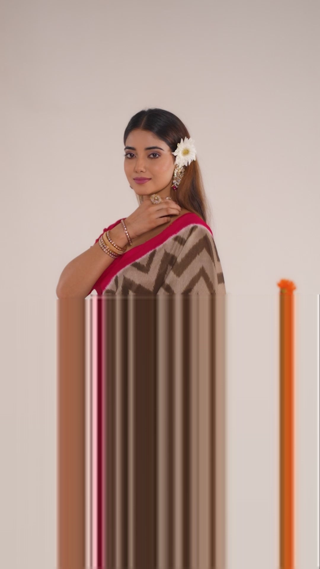 Tasar Silk Printed Saree