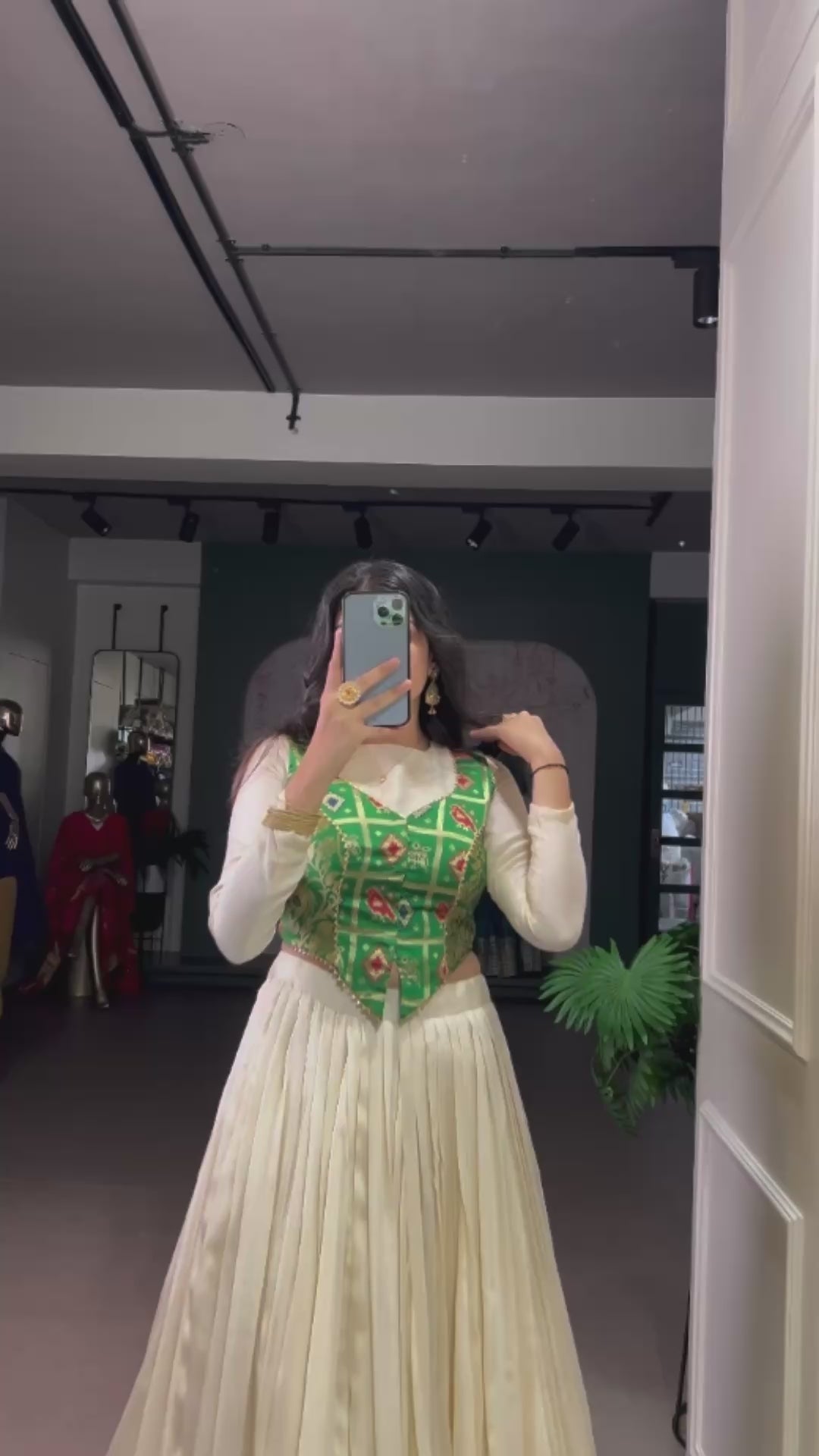 Vichitra Silk Co-ord Set Lehenga