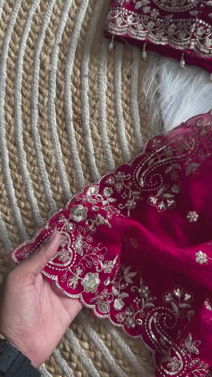 Exclusive pure soft fandy satin silk saree