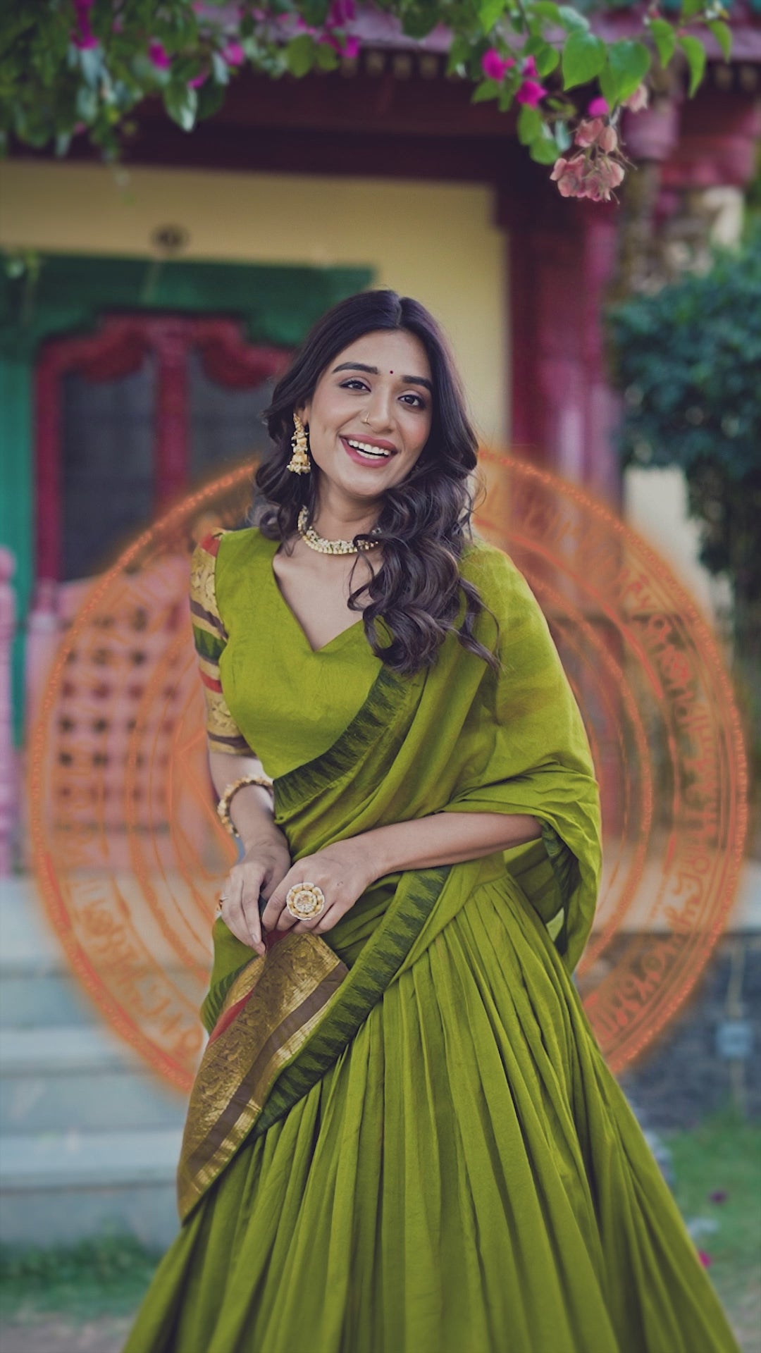 Pure Chanderi  Lehenga Choli